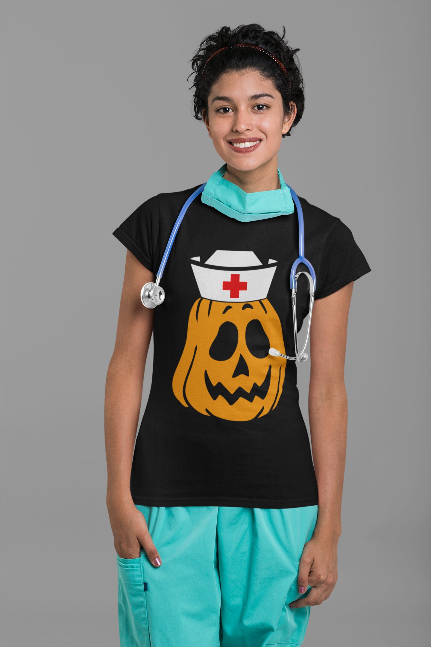 Pumpkin Nurse SVG Halloween Nurse SVG Halloween SVG - Etsy