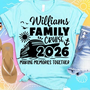 Family Cruise 2026 SVG: Vacation Shirt Design (Digital Download DTF Sublimation Cricut)