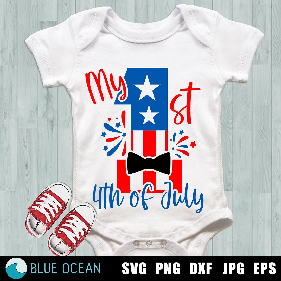 My First 4th of July SVG Patriotic Boy SVG My 1st 4th of - Etsy