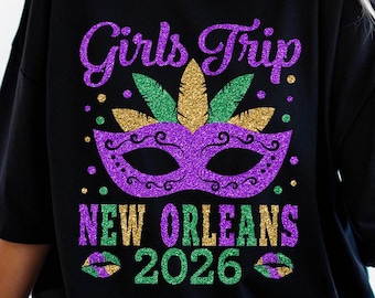 Maglietta Mardi Gras Donna Fat Tuesday Maniche Corte New Orleans Carnevale - Morbida E Traspirante