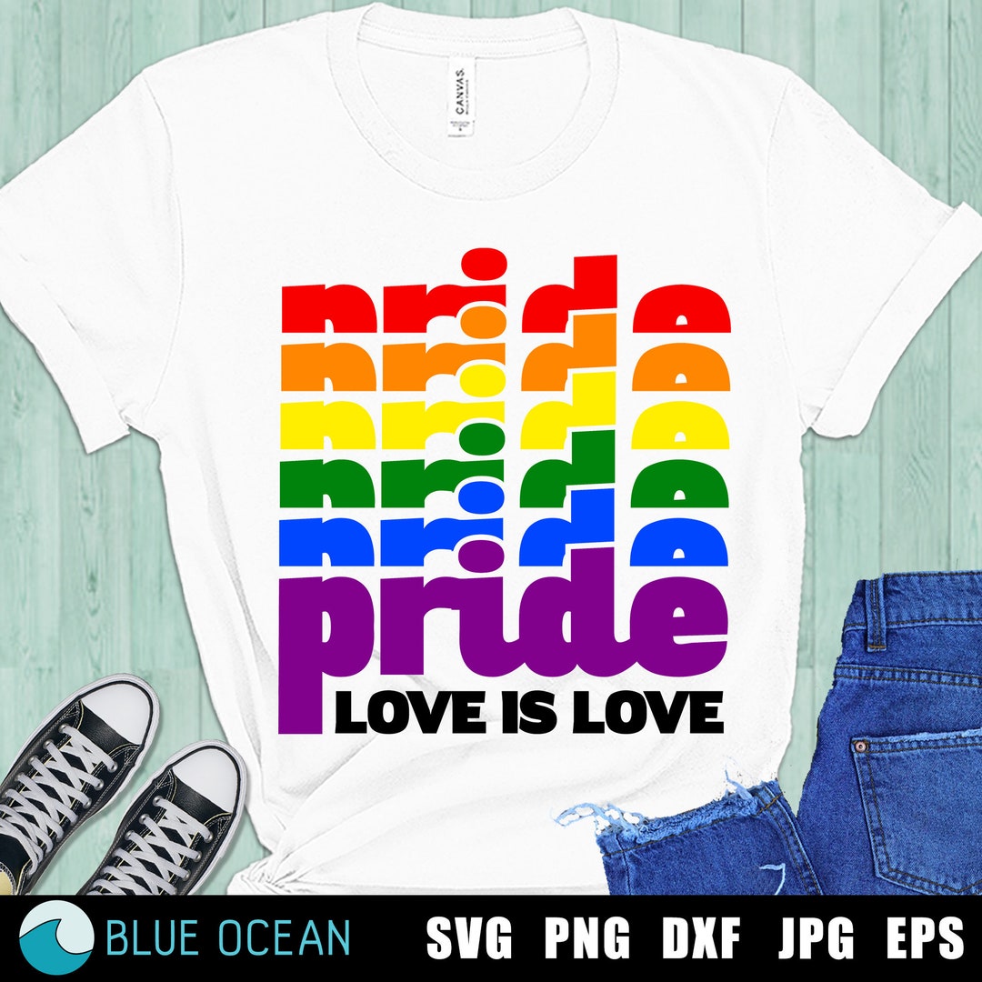 Pride Month SVG: Love is Love LGBTQ Cut Files (digital Download) - Etsy