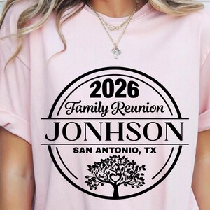 Family Reunion SVG, Family Reunion 2026 PNG shirt, Custom Name (digital file for DTF Sublimation Cricut) image 13