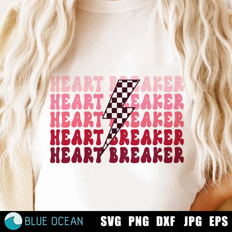 Heart Breaker PNG Heartbreaker SVG Valentines Day Retro - Etsy