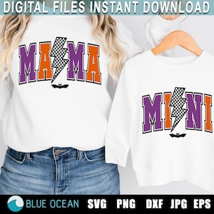 Mama mini SVG,  Halloween Mama Mini Png, Halloween Png, Kids Halloween Png, Halloween Shirt,  Spooky Vibes, Halloween shirt