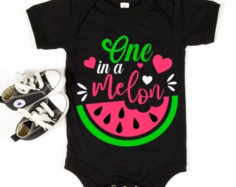 One In A Melon SVG: Summer Birthday Design (Digital Download)