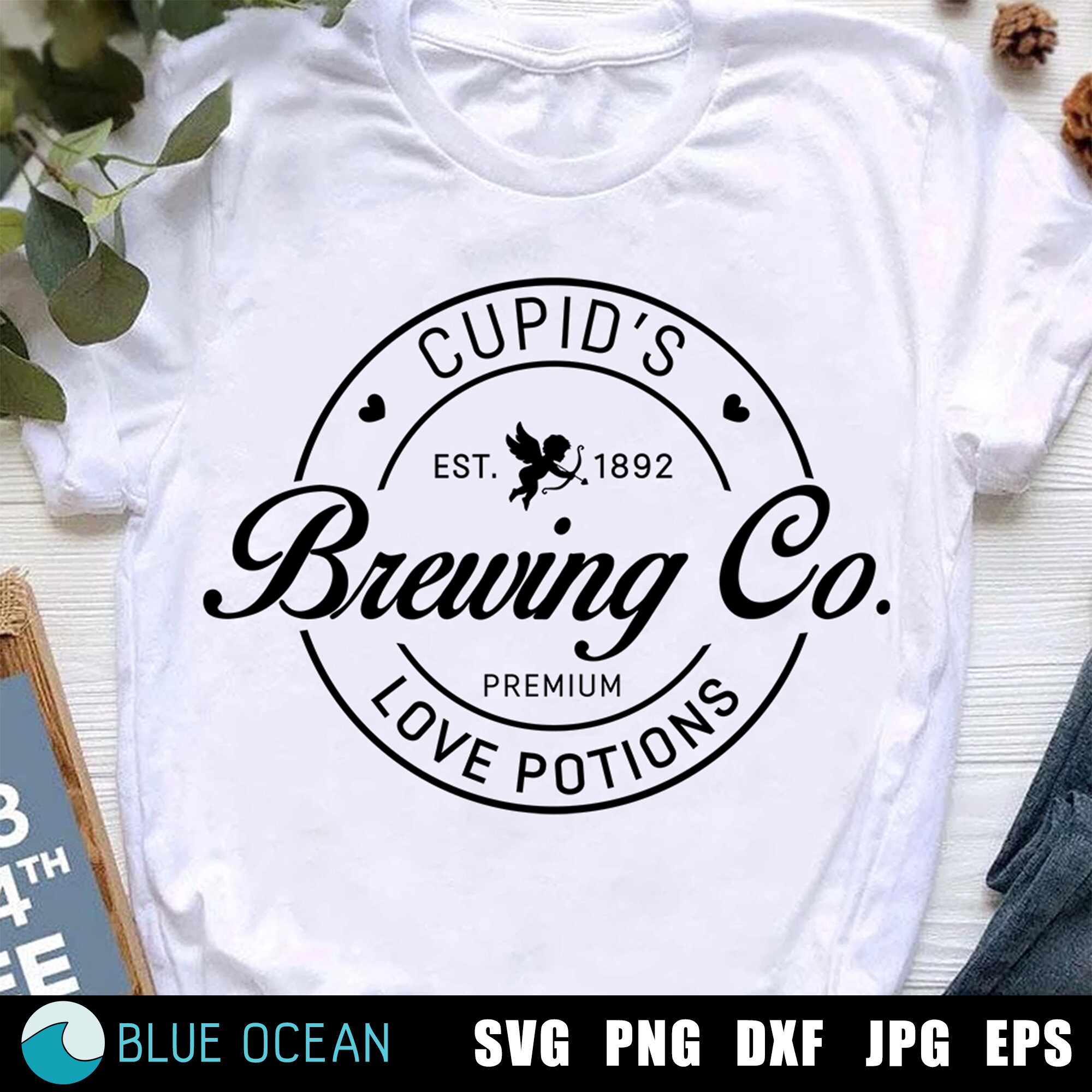Cupid's Brewing Co SVG Valentines Day SVG Valentines | Etsy