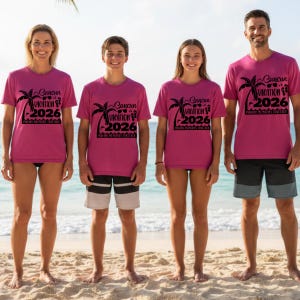 Cancun 2026 Svg, Familjesemester Cancun 2026 Svg (digitala filer Sublimering DTF Cricut) bild 4