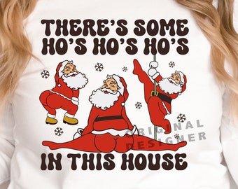 Funny Santa Claus SVG PNG: Twerking Christmas Design (Digital Download)