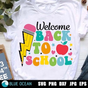 Back to school SVG, Welcome Back To School Svg, 1st Day Of School SVG,  Teacher shirt design