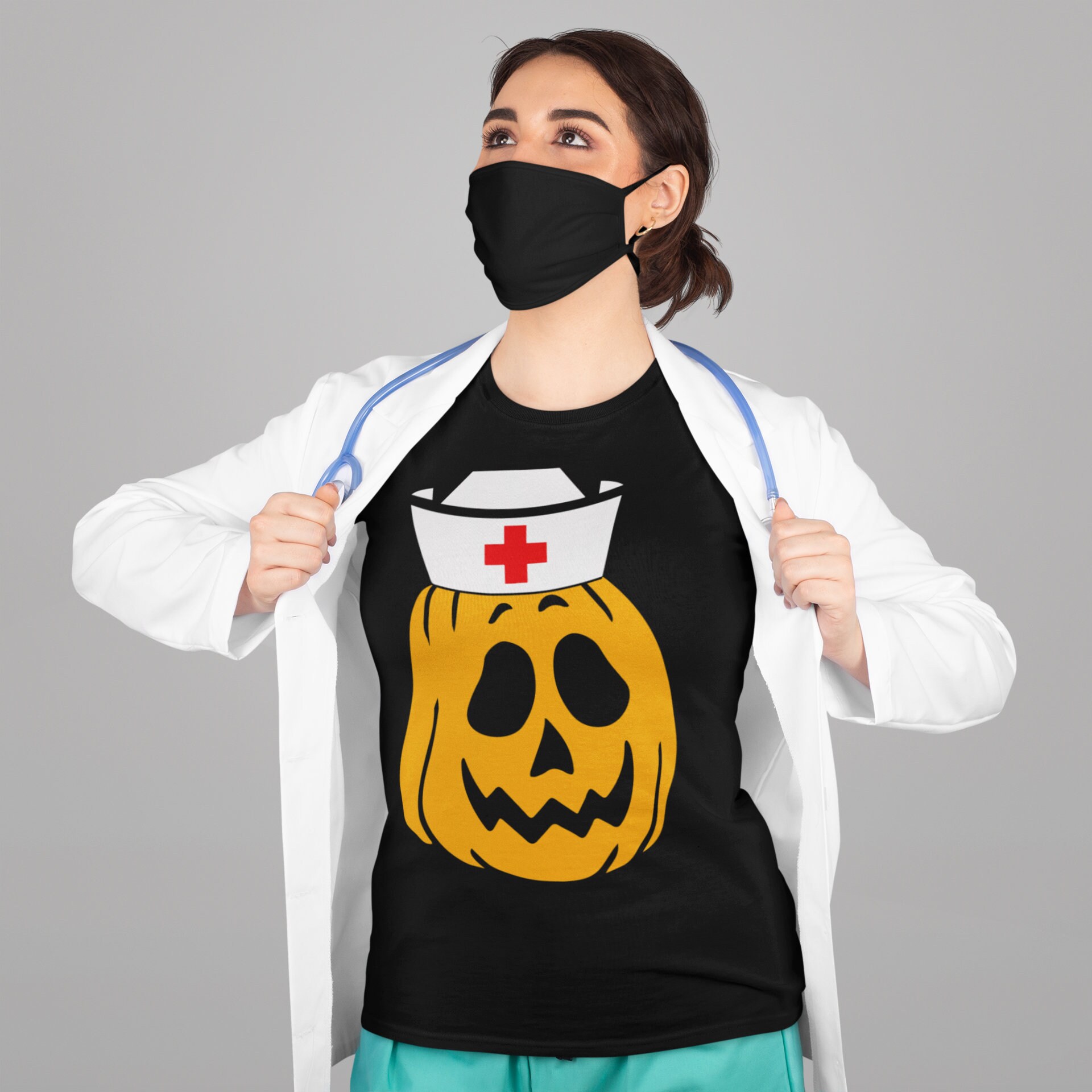 Pumpkin Nurse SVG Halloween Nurse SVG Halloween SVG - Etsy
