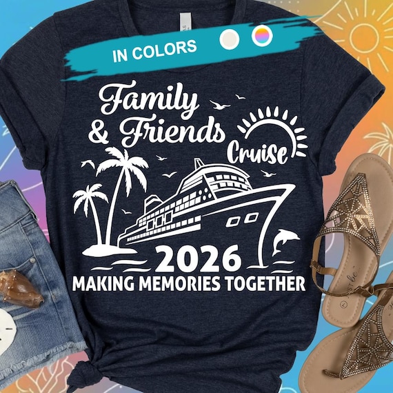 Family & Friends Cruise 2026 SVG, Cruise 2026 PNG, Cruise shirt PNG, Cruise Vacation 2026