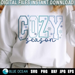 Cozy Season PNG SVG, Winter Svg, Cozy winter Svg Png, Winter Sublimation Design, Christmas Svg,  Retro Christmas png, Sweater weather png