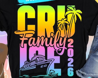 Family Cruise 2026 SVG: bijpassend Family Cruise-shirt (digitale download DTF-sublimatiecricut)