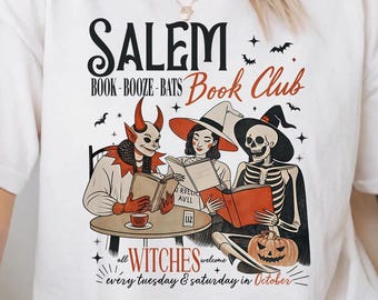 Witchy Book Club PNG: Spooky Halloween Girl Reading (Digital Download