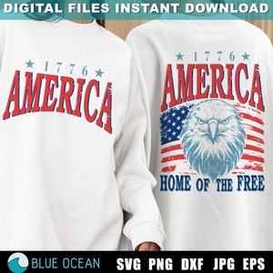 Amerika SVG, Amerika 1776 png, huis van de gratis png, land van de vrije, patriottisch, ontwerp voor- en achterkant png