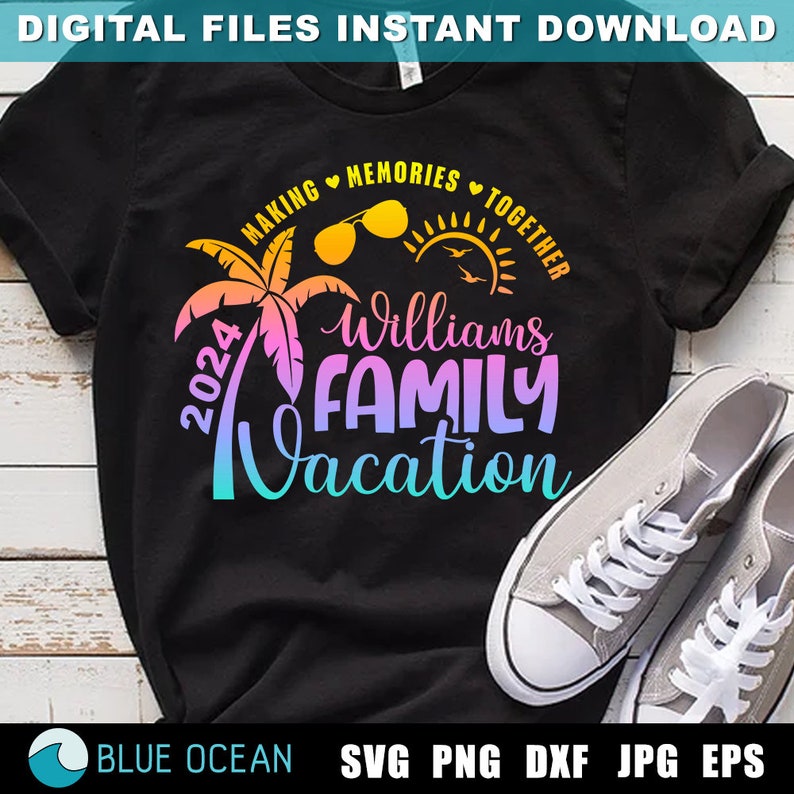 Family Vacation SVG, Family Vacation 2024, Making memories together, Vacation shirt 2024 SVG image 6