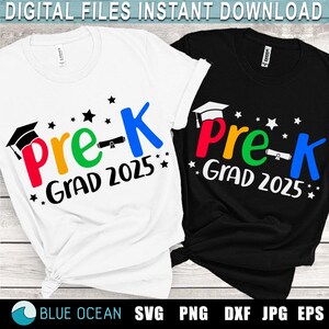 Pre-K Grad 2025 SVG Cut Files (Digital Download)