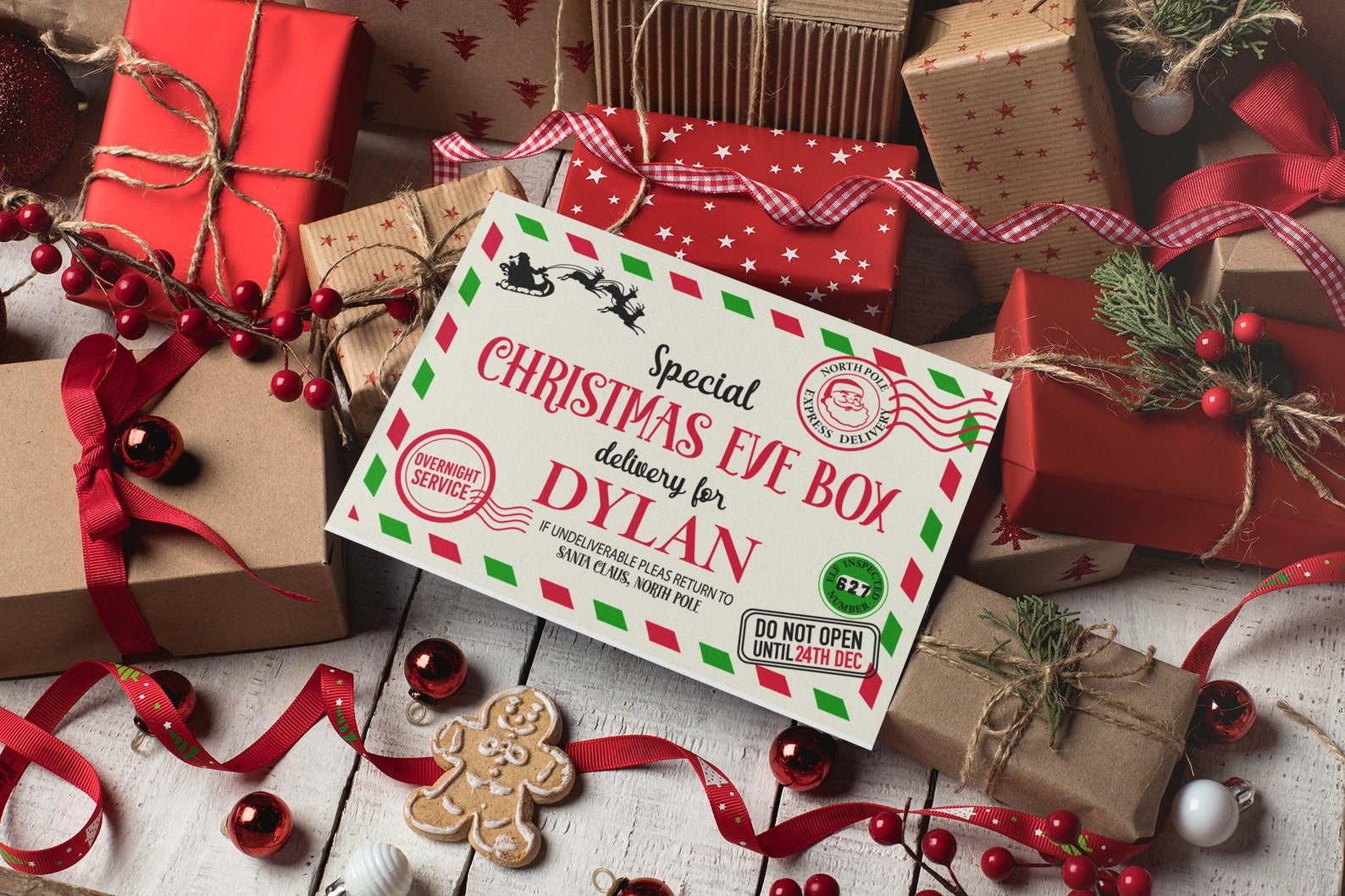 Christmas Eve Box SVG Christmas Eve Crate SVG Christmas Box | Etsy