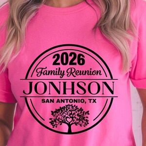 Family Reunion SVG, Family Reunion 2026 PNG shirt, Custom Name (digital file for DTF Sublimation Cricut) image 9