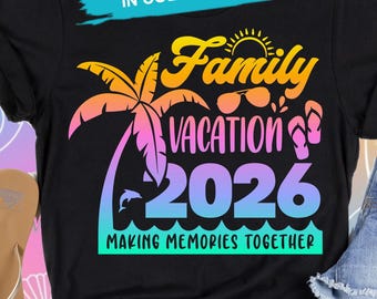 Family Vacation 2026 SVG, Summer Trip Design (Digital Download)