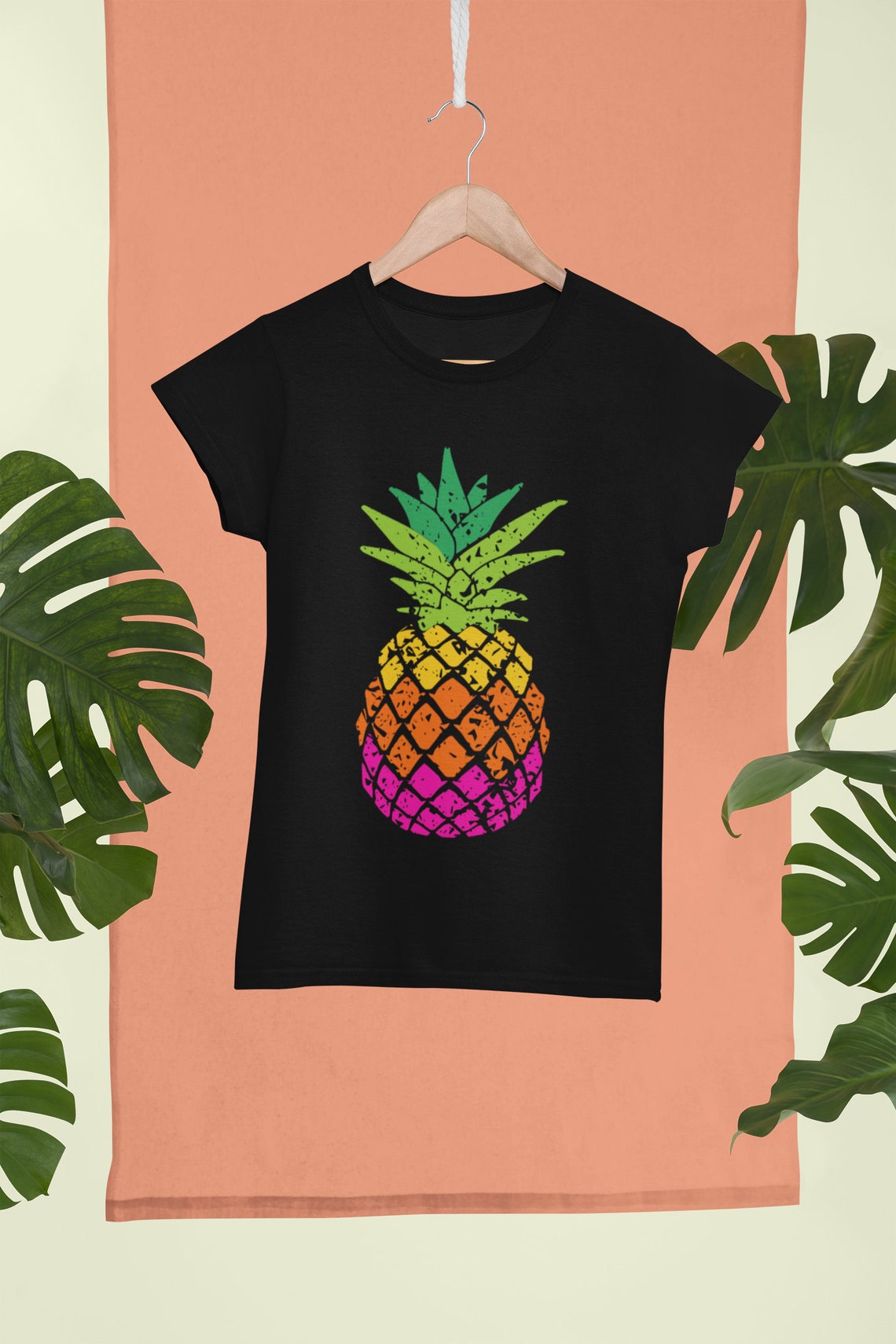 Pineapple SVG Distressed Pineapple SVG Rainbow Pineapple - Etsy