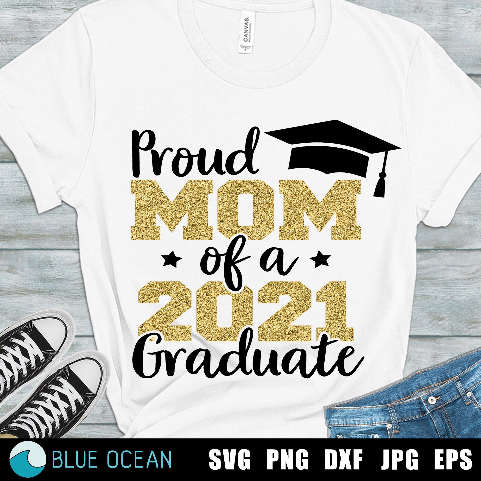 Download Proud mom of a 2021 graduate SVG Graduate Mom Class of ...