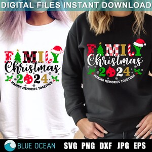 Familie Weihnachten 2024 svg, Weihnachten 2024 svg, Weihnachtscrew svg, Familienweihnachts svg, Familien-Weihnachts-shirt