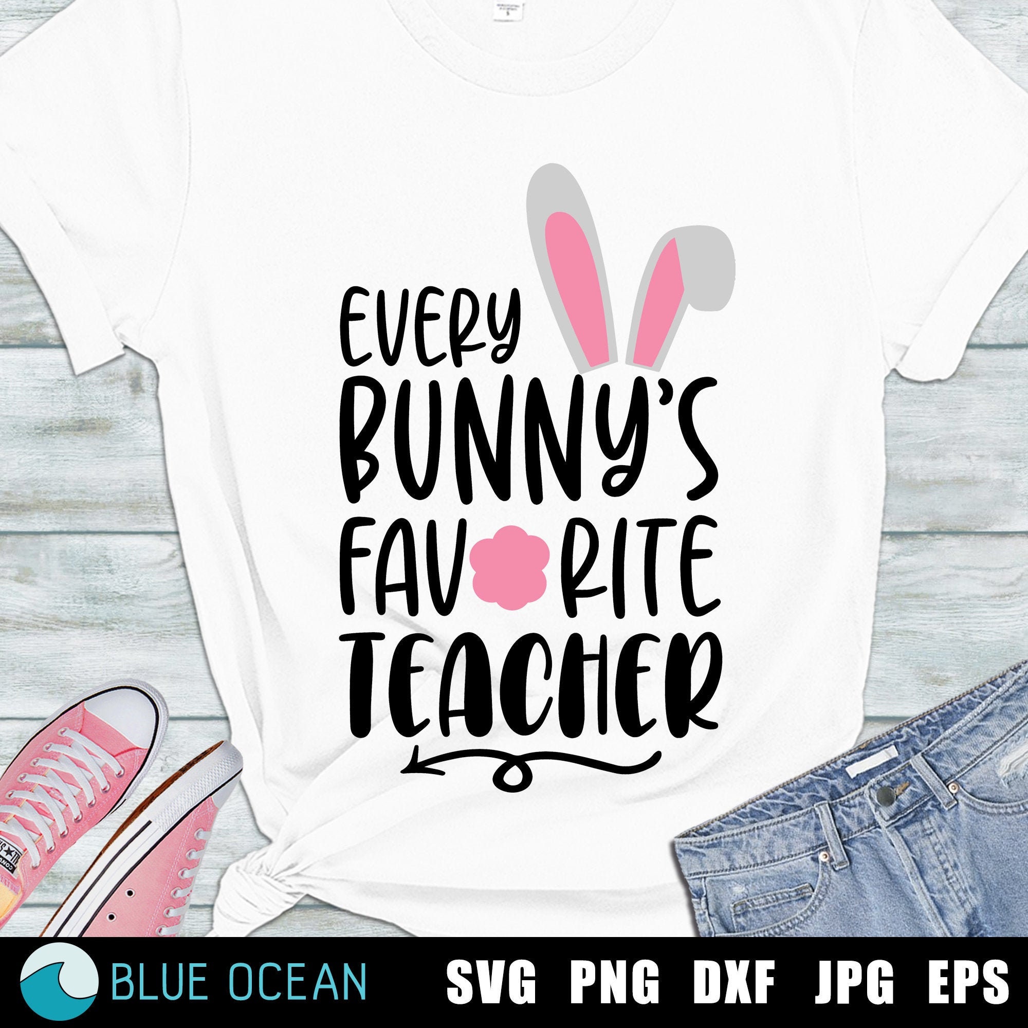 Download Teacher Easter SVG Every bunny's favorite teacher SVG | Etsy