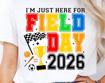 Field Day 2026 SVG PNG,  School Sports Day shirt Design (Digital Download)