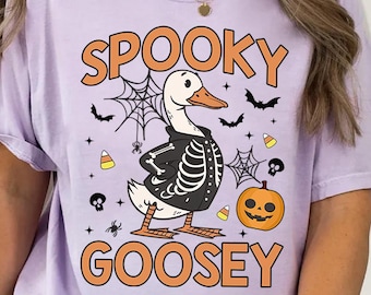 Funny Skeleton Goose Halloween PNG: Spooky Kids Design (Digital Download)