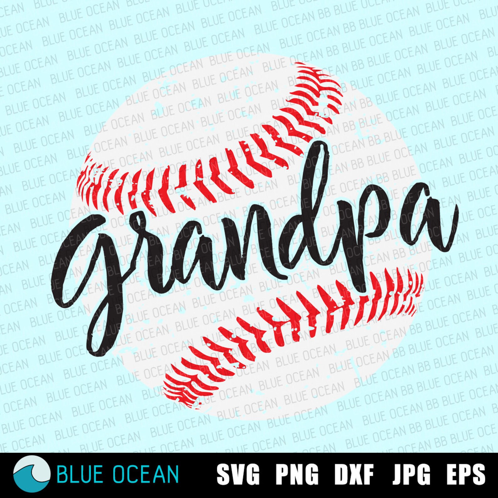 Baseball Grandpa SVG Baseball Grunge Distress Grandpa Shirt Etsy