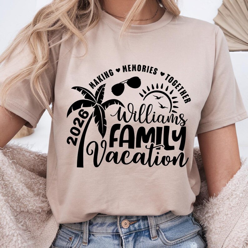 Family Vacation SVG, Family Vacation 2026, Making memories together, Summer Family Vacation, Family Shirts SVG image 14