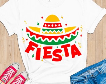 Fiesta SVG, Cinco de Mayo SVG, Mexiko Schnittdateien, mexikanische Hut Sublimation
