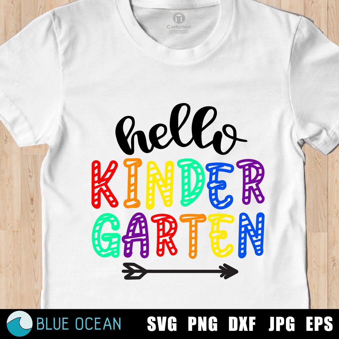Kindergarten SVG, Hello Kindergarten, Back to School (digital Download ...