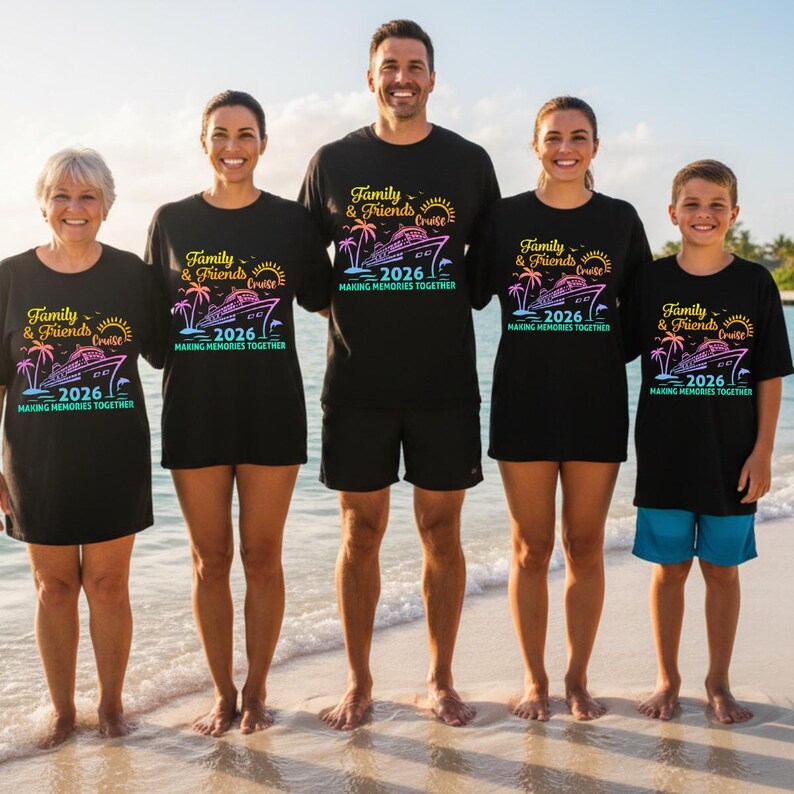 Cruzeiro em Família e Amigos 2026 SVG, Cruzeiro 2026 PNG, Camiseta de Cruzeiro PNG, Férias em Cruzeiro 2026 imagem 7