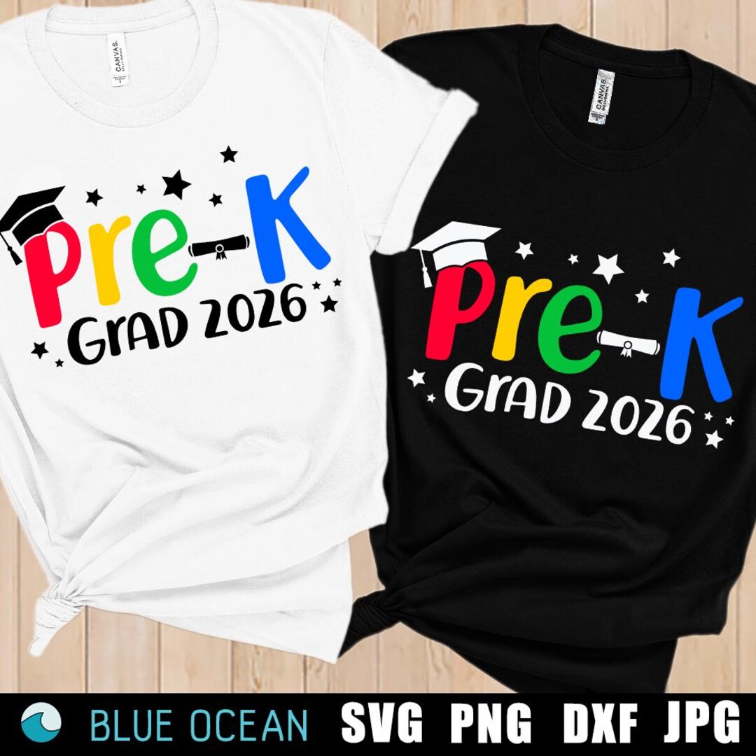 Container Graduate Pre Pre-k Grad 2026 SVG, Pre-k Graduation Shirt Sublimation PNG (digital ...