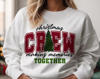 Christmas Crew SVG PNG: Family Matching Design (Digital Download)