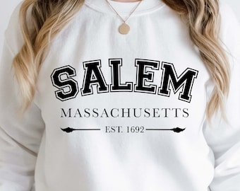Salem Massachusetts SVG: Halloween Witch Shirt Design (Digital Download)