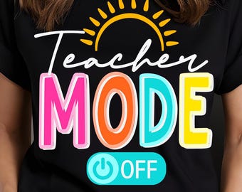 Lehrer-Modus Aus SVG PNG: Sommerferien Design (Digitaler Download)
