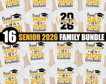 Senior 2026 Family SVG Bundle (Digital Download)