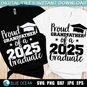 Orgulloso abuelo de un graduado de 2025 SVG 2025, orgulloso abuelo SVG, orgulloso abuelo mayor de 2025, orgulloso de un graduado SVG