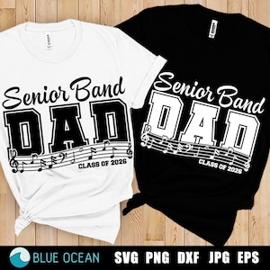Senior Band Mom SVG, Senior Band Dad SVG, Senior Band Couple SVG, Senior 2026 Svg, Band Mom Svg, Band Dad Svg, Sublimation Png, Cricut Svg