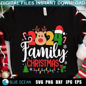 Família Natal PNG, Família Natal 2024 SVG, Natal Família SVG, Família Natal Camisa 2024 Svg, Pijamas De Natal Png, Sublimação
