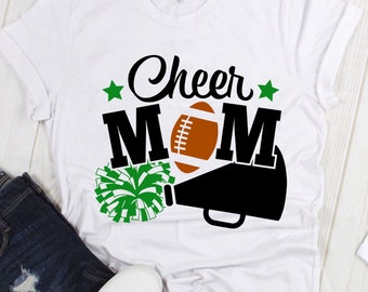 Cheer Mom Football SVG: Shirt Design (Digital Download)