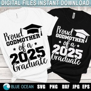 Madrinha orgulhosa de uma formatura de 2025 SVG, formatura 2025 SVG, formatura 2025 SVG, camisa de formatura svg