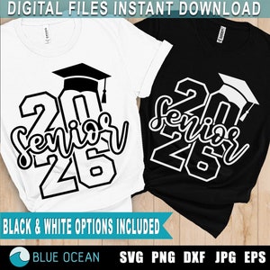 Senior 2026 SVG, Senior Class 2026 SVG, Graduation 2026 SVG, Senior 2026 Png, Senior shirt 2026