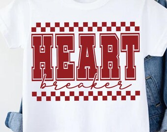 Heart Breaker SVG: Retro Valentinstag Design (Digitaler Download)