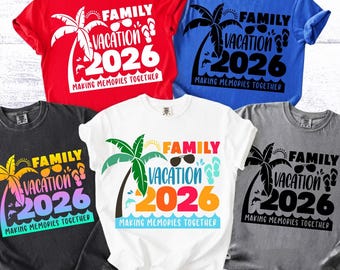Family Vacation 2026 SVG, Reunion Shirt Design (Digital Download)