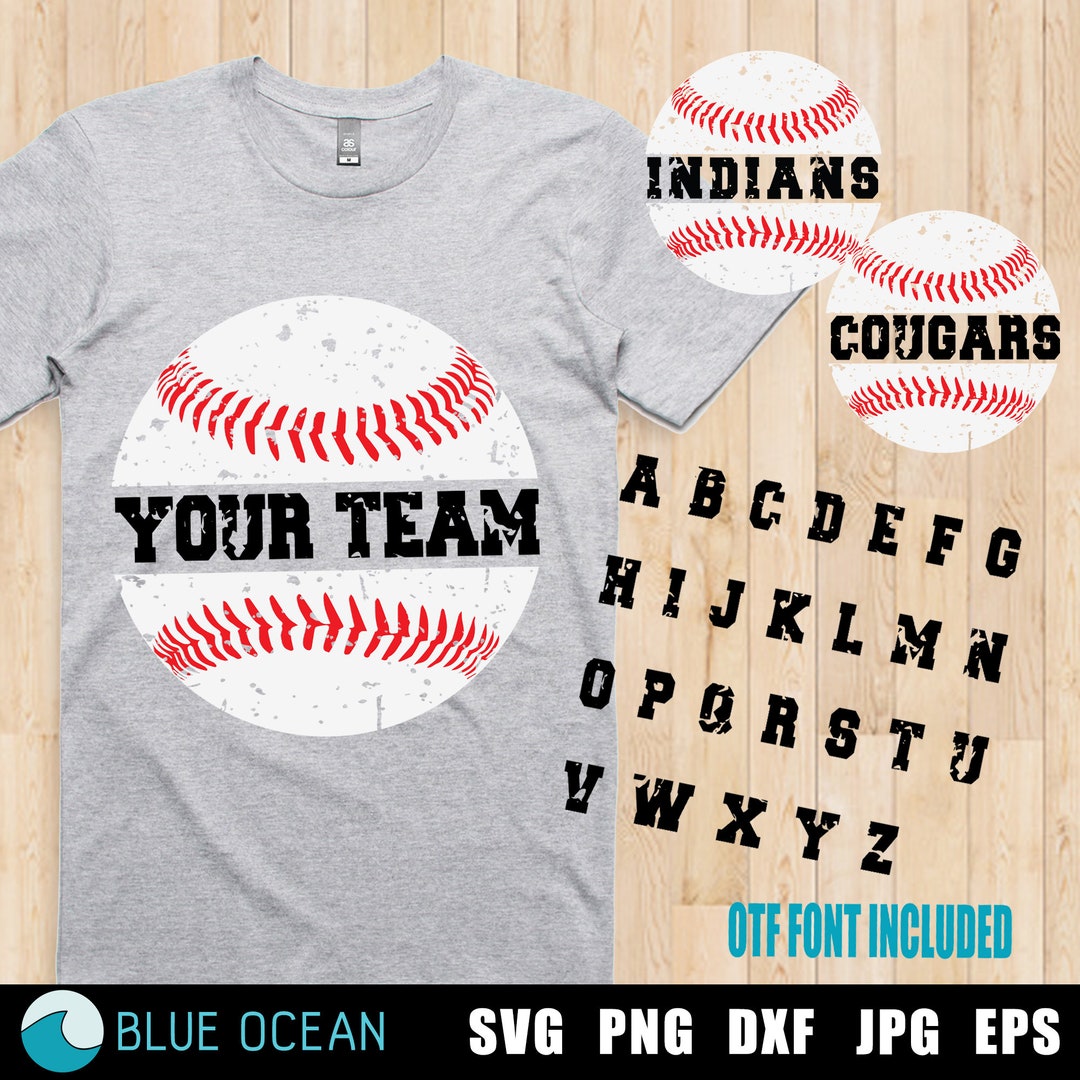 Split Baseball SVG Baseball Monogram SVG Baseball Team Cut - Etsy
