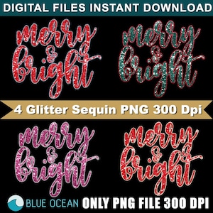 PNG alegre e brilhante, lantejoulas brilhantes, PNG de Natal, PNG de feriado, PNG de glitter de Natal, Sublimação, DTF